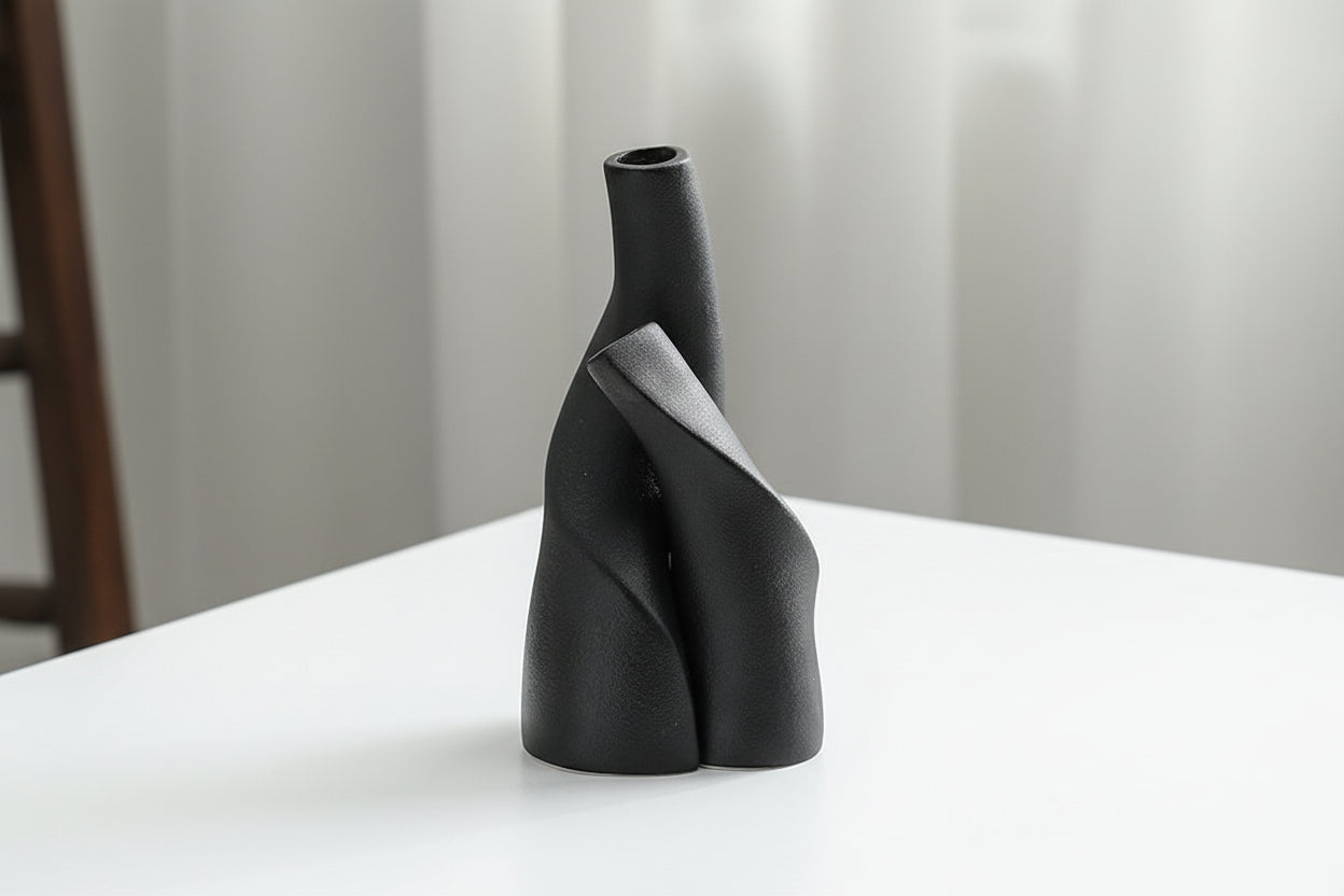 Ornaments Ceramic Double Shaped Vases