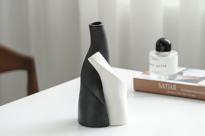 Ornaments Ceramic Double Shaped Vases