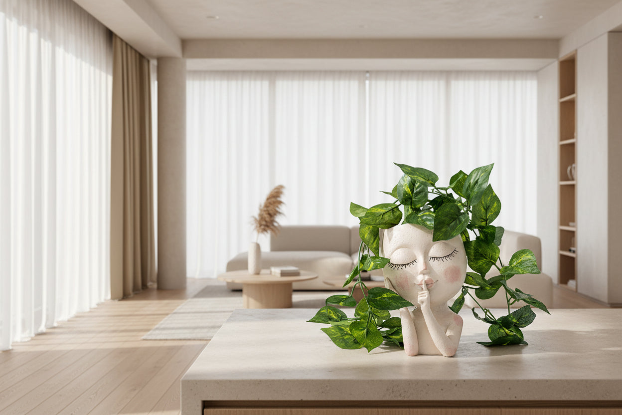 Hand-Finished Ceramic Muse Vase