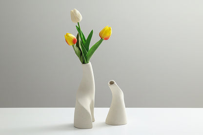Ornaments Ceramic Double Shaped Vases
